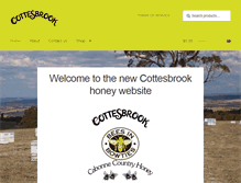 Tablet Screenshot of cottesbrookhoney.com.au
